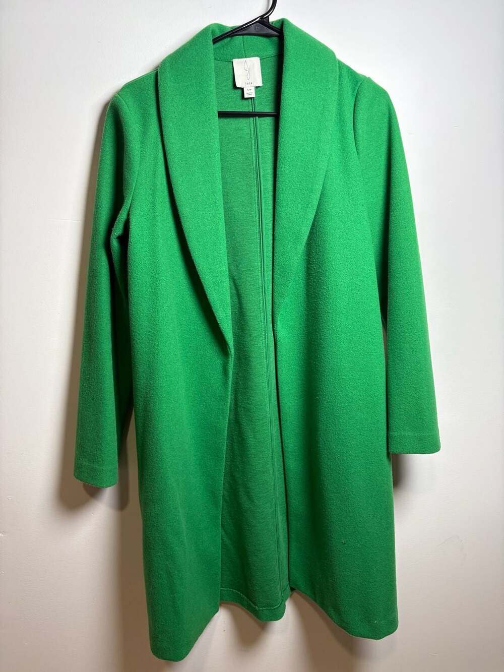 Joie Green Open Front Wool Blend Coat